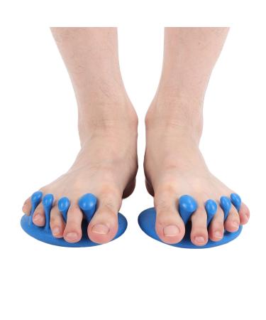 2pcs Toe Separator Toe Spacers for Feet Large Friction Force 30 Meniscus Soles Dot Grid Design Portable Practical Body Corrector for Home(01)