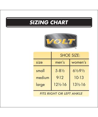 Active Ankle Volt - Rigid Ankle Brace for Injured Ankle Protection & Sprain Support | Volleyball Cheerleading & Football Stabilizers | Black Small - Buy Online on GoSupps.com