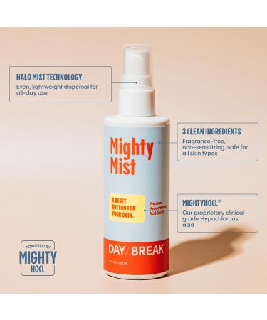 Daybreak Skincare Mighty Mist Premium Hypochlorous Acid Spray for Acne Eczema Rosacea | Safe for All Skin Types | Safe for Sensitive Skin | Soothes Irritation and Redness - Buy Online on GoSupps.com