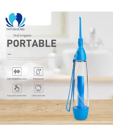 Affordable Non-Electric Portable Water Flosser | Cordless Oral Irrigator for Home & Travel - Simple Operation in Blue - Buy Online on GoSupps.com