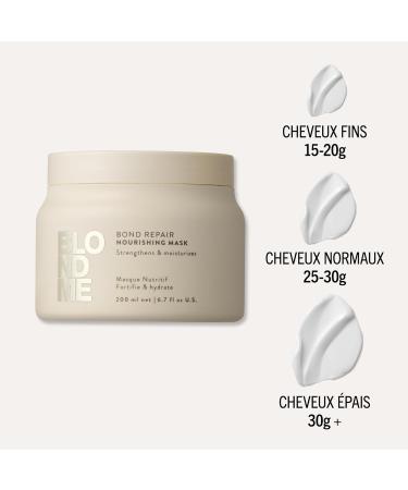 Schwarzkopf Professional BLONDME Bond Repair Nourishing Mask Masque Capillaire R parateur Profond ment Nourrissant Lisser Les Cheveux Poreux Hydratant Et Adoucissant 200 ml - Buy Online on GoSupps.com