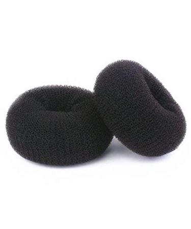 Hair Donut Bun Maker, Ring Style Bun, 2PCS Chignon Hair Increase Doughnut Shaper for Thick and Long Hair (X-Large, 4.5 Inch/Black) X-Large (2 Count) Black - Buy Online on GoSupps.com