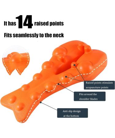 Xebular Relieflylab Trapezius Stretcher - Therapy Point Massage Device for Neck & Shoulder Relaxation (Orange) - Buy Online on GoSupps.com