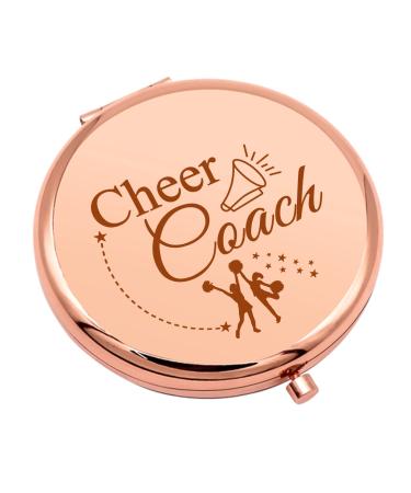 Cheer Coach Gift Cheer Mom Gift Appreciation Gifts for Cheerleading Coach Cheerleading Compact Makeup Mirror Thanks You Gifts Cheerleading Gifts Folding Makeup Mirror for Cheer Team Birthday Gifts