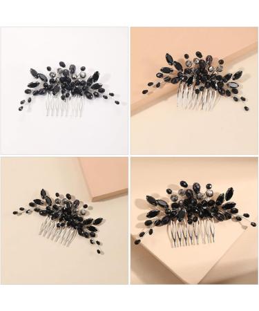 Beavorty Hair Accessories for Wedding Bridal Hair Side Comb Decorative Hair Side Comb Bride Hair Accessories Bridal Side Comb French Hair Side Combs Crystal Women's Hair Comb Rhinestones - Buy Online on GoSupps.com