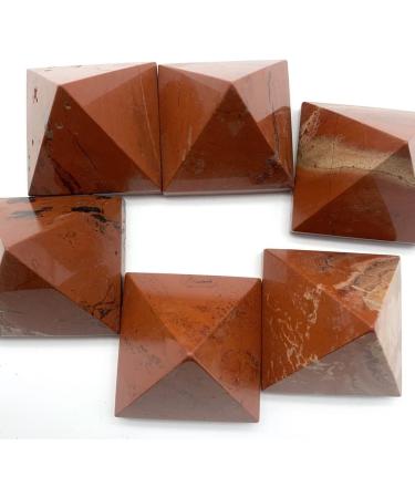 Crystal 30-40mm Natural Red Jasper Stone Quartz Crystal Pyramid Tower Home Ornaments Decoration Stones Can be Used for JZIGTDEM - Buy Online on GoSupps.com