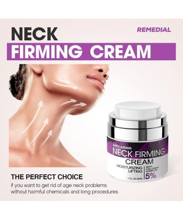 Anti-Aging Neck Firming Cream - Revitalizing Moisturizer for Face & Double Chin Reduction - Collagen & Retinol Tightening Formula - All Natural - Buy Online on GoSupps.com