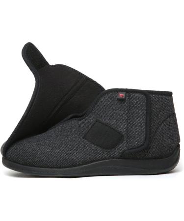 MisFun Diabetic Winter Shoes for Seniors with Swollen Feet - Black, Size 10 - Buy Online on GoSupps.com