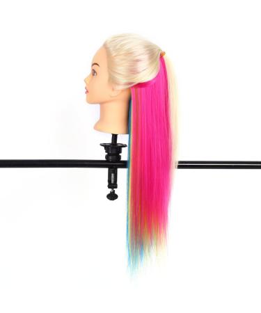 Gedourain Training Head - Soft & Silky Synthetic Fiber Hair Doll for Hairdressers (White 12 ) | Free Comb Included - Buy Online on GoSupps.com