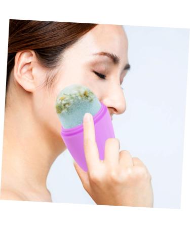 Angoily Ice Rollers Globes for Face Ice Roller for Face and Eye Face Roller Skin Care Ice Roller Puffiness Eye Roller Ice Roller for Eyes Tool Shrink Pores Silica Gel Purple - Buy Online on GoSupps.com