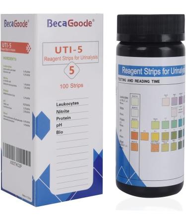 BecaGoode Rapid UTI Test Strips 5 Parameters - 100 Count - Buy Online on GoSupps.com