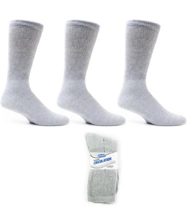 ATB 3 Pairs Diabetic Crew Circulation Socks Mens Sz 10-13 - Health Support & Loose Fit - Buy Online on GoSupps.com
