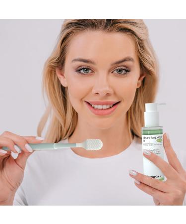 Oral Cleaner & Gel Kit - Fight Bad Breath & Halitosis | Tongue Cleaner for Adults | Fresh Mint - International Shipping Available - Buy Online on GoSupps.com