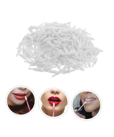 FOMIYES 300Pcs Disposable Lip Brush Replacement Heads - Eyeliner Eyeshadow and Lipstick Applicators - Travel-Friendly Flocking Lip Gloss Accessories - Buy Online on GoSupps.com
