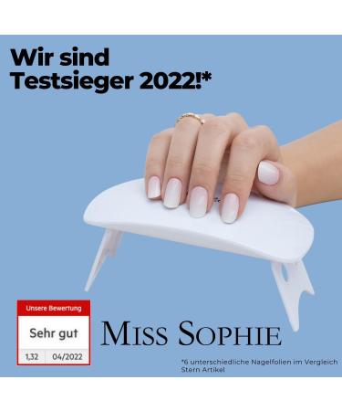 Original Miss Sophie UV Gel Nail Foils - Coral Crush UV I 20 Gel Polish Strips for Finger & Toenails - Shop Internationally - Buy Online on GoSupps.com