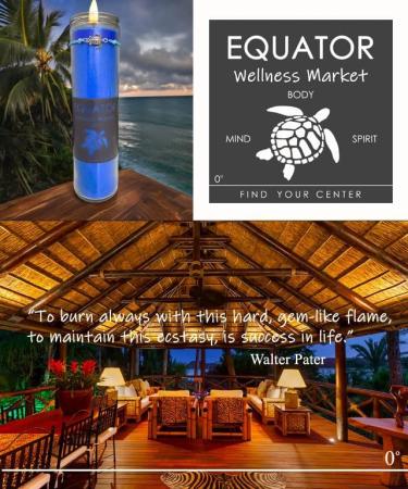 Tortuga by Equator Wellness Market - Blue Turtle Centering Candle for Meditation Yoga & Well-Being | Tropical Ambiance & Vitality Candle - Buy Online on GoSupps.com
