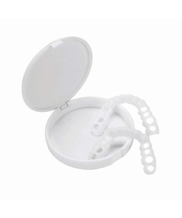 BGZ 4 couples teeth cosmetics fake tooth cover instant snap on perfect smile teeth cover the imperfect teeth fix convinced smile in minutes 4 above and 4 lower