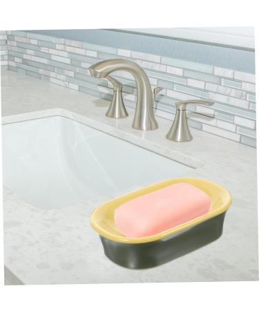 Ciieeo 2pcs Soap Box Sink Sponge Holder Self Draining Soap Holder Soap Plate Dish Sink Soap Rack Camping Soap Holder Plastic Soap Case Bar Soap Holder Soap Dish Double Layer Travel Pp - Buy Online on GoSupps.com