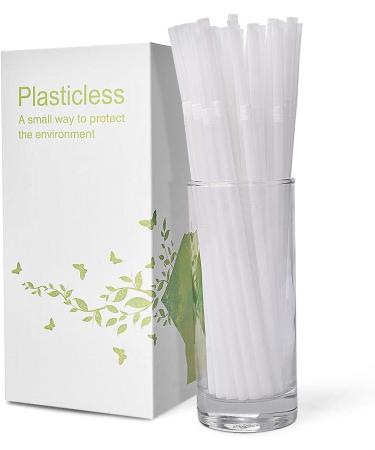 200 Count 100% Plant-Based Compostable Straws - Biodegradable Flexible Drinking Straws - Eco-Friendly Alternative to Plastic Straws - White 8.25 - Buy Online on GoSupps.com
