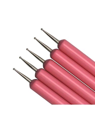 5pcs Nail Art Drill Pen Set | Double-Ended Dotting Tools for Fashionable Nail Designs - International Shipping Available - Buy Online on GoSupps.com