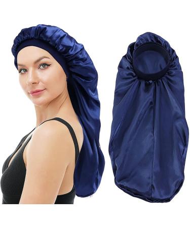 8pcs Satin Long Bonnet Caps for Women - Large Hair Bonnets for Sleeping and Dreadlock Protection in Multicolor - Buy Online on GoSupps.com