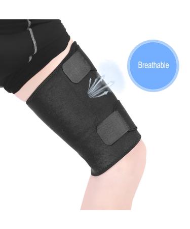 Breathable Thigh Support & Hamstring Compression Sleeve | Adjustable Neoprene Brace for Sprains Strains & Sports Injuries - International Shipping - Buy Online on GoSupps.com