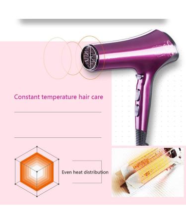 Professional Hair Dryer Ionic Power Salon 2200W Hair Dryer with Diffuser 2 Speeds 3 Heat Levels Suitable for Men and Women Home and Salon - Buy Online on GoSupps.com