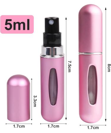 4PCS Perfume Atomizer Bottle 5ML Travel Perfume Atomiser Refillable Mini Spray Bottles Portable Atomiser Perfume Spray Bottle Empty Cologne Dispenser for Travel Holiday and Outdoor Activities - Buy Online on GoSupps.com
