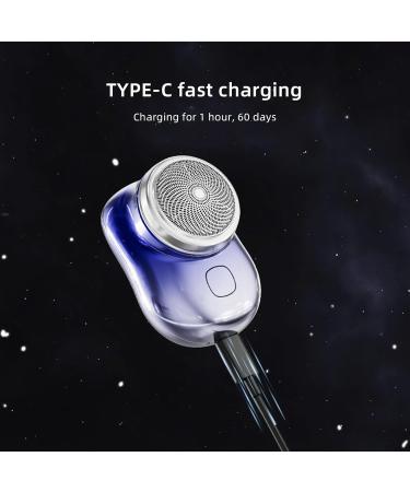 Buy Portable Electric Razors for Men - USB Rechargeable Mini Shaver Waterproof Foil Razor for Home Car & Travel - Perfect Gift in Blue - Buy Online on GoSupps.com
