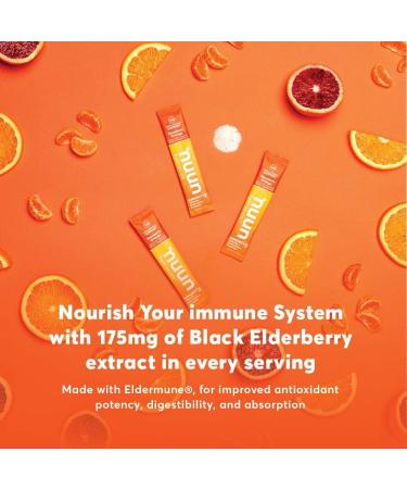 Nuun Immunity3 Electrolyte Powder - Elderberry Mandarin Orange with Vitamins, Zinc & Prebiotics - 14 Count - Buy Online on GoSupps.com
