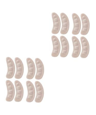 FOMIYES 8 Pairs Non-Slip Stickers Anti Slip Heel Pads Back Black Heel Protective Heel Pad Heel Grips for High Heel Foot Care Protector Foam Insole Follow up Absorb Sweat Flannel
