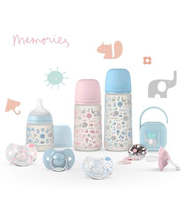 Suavinex 2 Pack Pacifiers for Babies 0-6 Months - Symmetrical Silicone Design - Pink - SX Pro - Buy Online on GoSupps.com