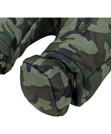 Baby Boys Winter Hooded Romper Snowsuit with Gloves & Booties | Cotton Jumpsuit Outfit 6-9 Months - Buy Online on GoSupps.com