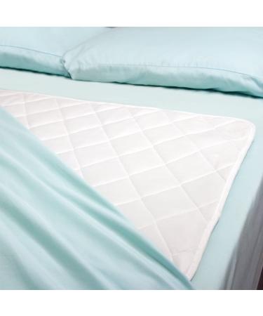 DMI Waterproof Sheet to be Used as a Bed Pad, Bed Liner, Mattress Protector, Pee Pad, Furniture Cover or Seat Protector with Quilted Slide Sheet and 3 Layers of Protection, Without Straps, 36 x 52 36 x 52 Inch Without Straps