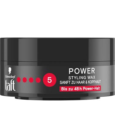  TAFT Schwarzkopf TAFT Styling Wax Power (75ml) for Strong Hold Up to 48 Hours Hold Gentle on Hair and Scalp Vegan Styling Wax - Buy Online on GoSupps.com