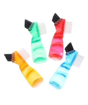 ULTECHNOVO 12 Pcs Toothbrush Cleaning Brush Small Brush Multifunction Plastic 1 Piece (Pack of 1) Various Colors X 3 Pieces