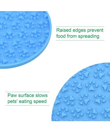 Bangp Dog Lick Pad - Sluggish Feed Mat for Bathroom Training Distraction Mat & Treat Pad with Strong Suction (Blue Paw) - Buy Online on GoSupps.com