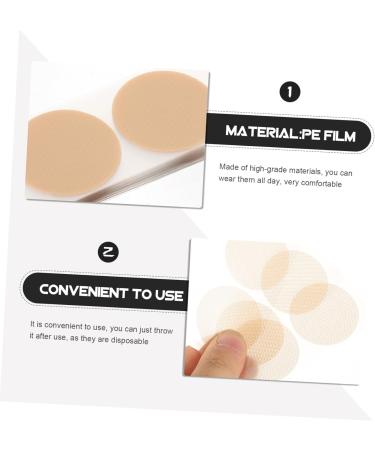 Foytoki Men's Nipple Stickers - 50 Pairs Invisible Breathable Covers for Running & Sports - Nipple Shields 3.5x3.5cm - Buy Online on GoSupps.com