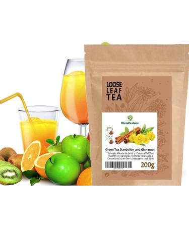 Th vert au pissenlit et la cannelle pour infusion 200g - DETOX diur tique purifiant - 100% naturel et v g talien + Comprend une boule d'infusion pratique en acier inoxydable - Buy Online on GoSupps.com