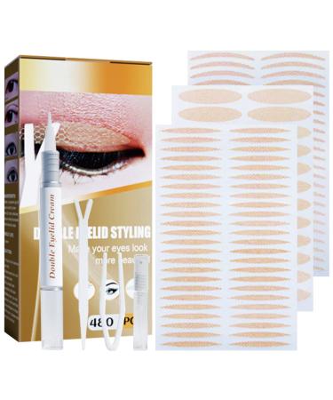 KOUISYY Double Eyelid Tape Invisible Eyelid Lift Strips Self-Adhesive Eyelid Stickers Single Sided Eyelid Tape Instant Eye Lift Droopy Eyelid Lifter for Hooded Uneven Mono-Eyelids(Flesh Color)