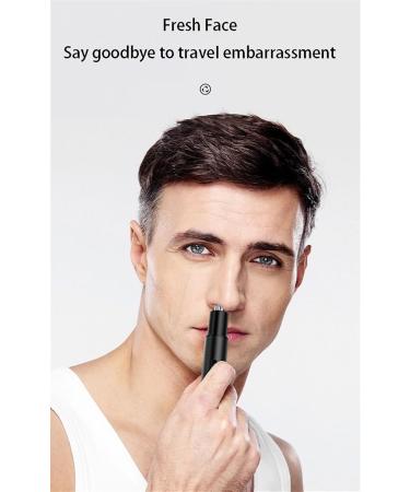 Rechargeable Nose Hair Trimmer for Men & Women | Painless Eyebrow & Beard Trimmer with Powerful Motor Double-Edged Blades - Easy to Clean - Buy Online on GoSupps.com