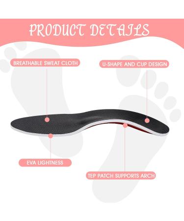 WLLHYF Plantar Fasciitis Relief Arch Support Shoe Inserts Insoles for Flat Feet High Arch Support Insoles for Men Women Orthotic Feet Heel Pain Shock Absorption Comfortable Insoles(UK7-11) - Buy Online on GoSupps.com