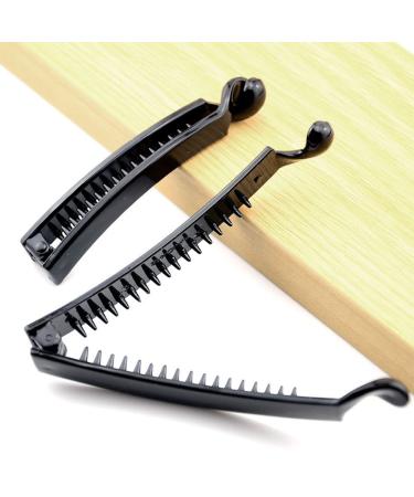 Androxeda 4-Piece Slipproof Banana Hair Clip Set Colorful Women s Ponytail Accessories - Buy Online on GoSupps.com