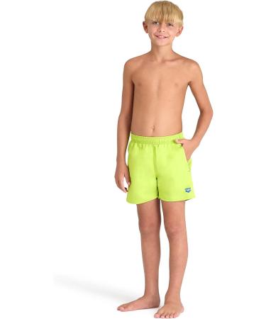 ARENA Boys' Beach Boxer Solid R Swim Trunks 164 | Soft Green-Neon Blue | International Shipping Available - Buy Online on GoSupps.com