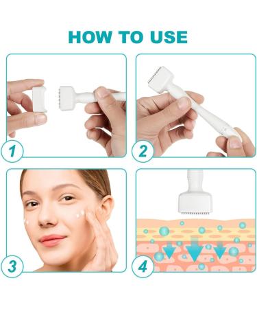 CLETINA Adjustable Microneedling Pen Derma Stamp Derma Roller Alternative 140 Titanium 0.25 Mm Pins for Face Body Skin Care and Hair Growth - Buy Online on GoSupps.com