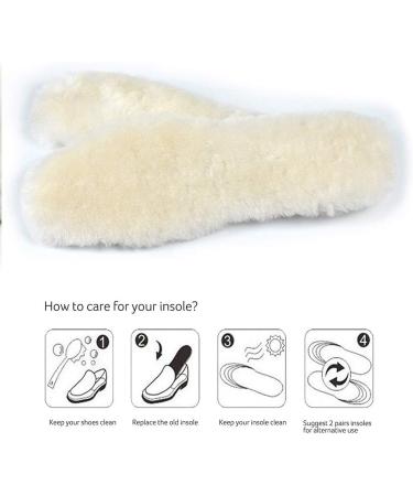 Australian Sheepskin Insoles for Women & Men | Warm Cozy Replacement Inserts for Shoes & Boots - YUANQIAN 2 Pairs - Buy Online on GoSupps.com