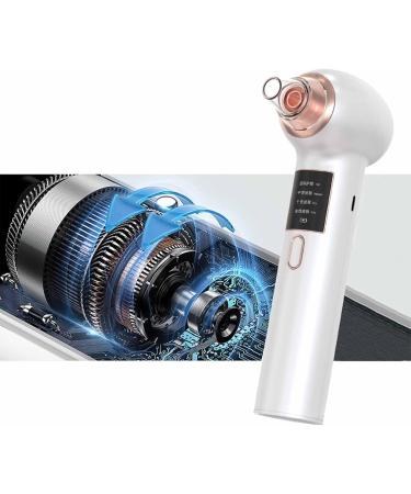 HOHXFYP Blackhead Remover Pore Vacuum Strong Suction Electric Comedone Whitehead Extractor Tools with 5 Probes USB Rechargeable Facial Fat Particle Removal(ABS-White) ABS White - Buy Online on GoSupps.com