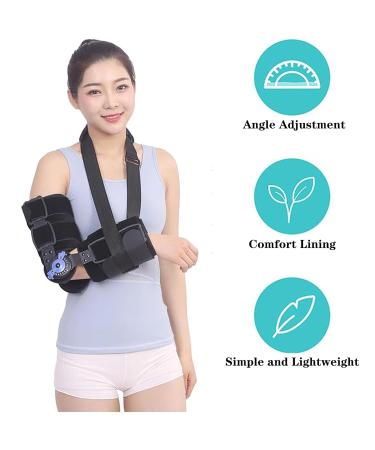SFKLYU Hinged Elbow Brace - Adjustable Range of Motion Support Sling for Dislocated Arm & Post-Op Recovery - Buy Online on GoSupps.com