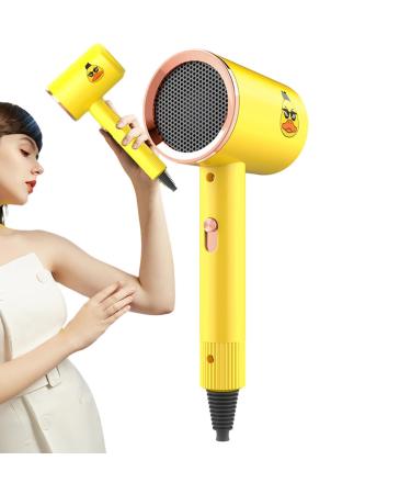 Straightening Blower Dryer Hair Dryer With Concentrator Household Compact Hair Dryer 3 Levels Temperature Heat Resistant Blue Light Hair Blower For Hostel Dormitory Home Barber Shop