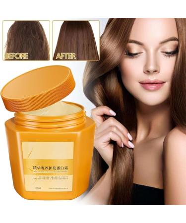 GARWAR Amino Acid Essence Luxury Nourishing Hair Protein Cream500ml Birds Nest Amino Acid Hair Care Protein Cream for Dry Frizzy Damaged Hair - Buy Online on GoSupps.com